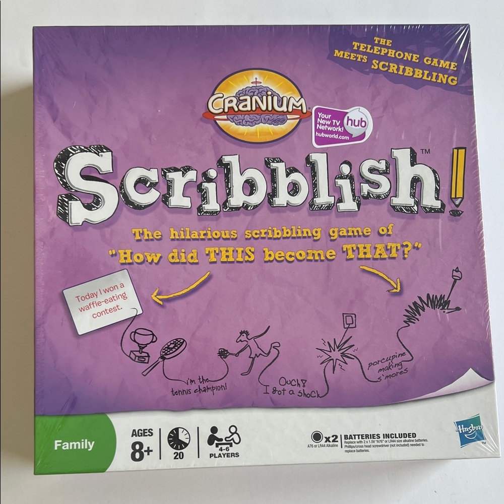 NWT Hasbro’s Cranium Scribblish Family Board Game. Factory Sealed.